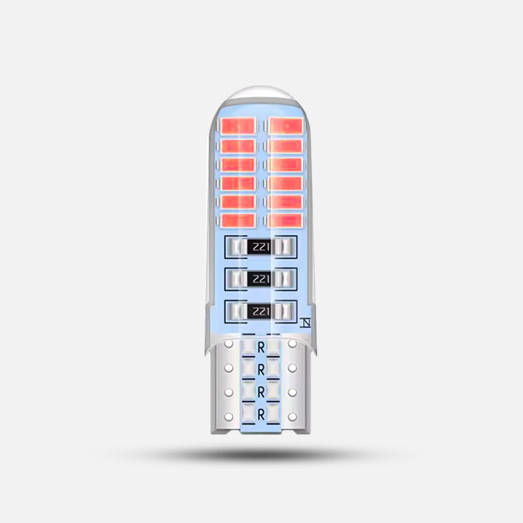 Protax | LED | Röd T10 Flash 2-Pack – Odiffat